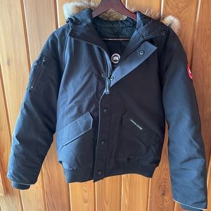 NWT Canada Goose Youth Rundle Bomber Black - L
